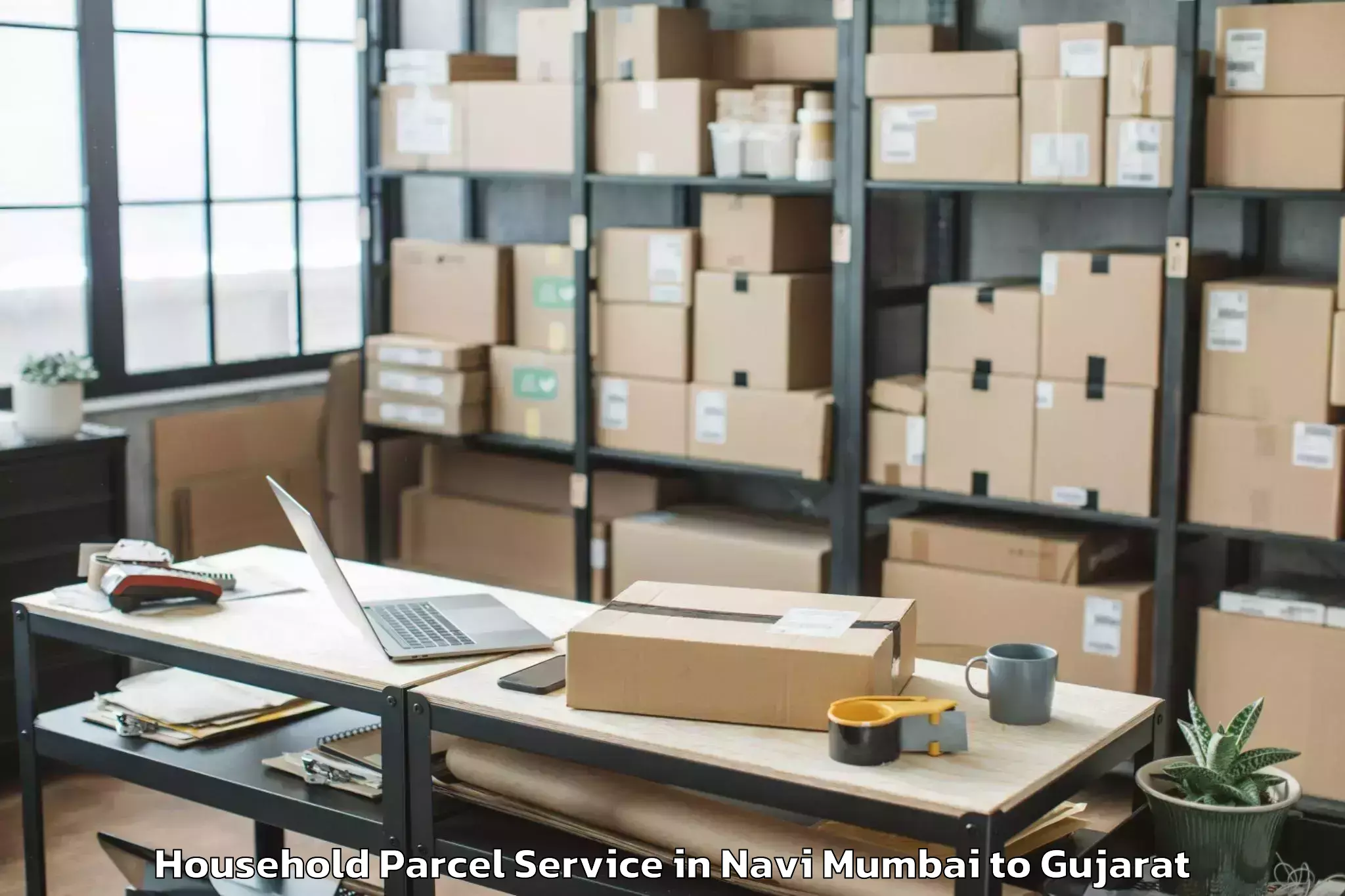 Trusted Navi Mumbai to Dhuwaran Household Parcel